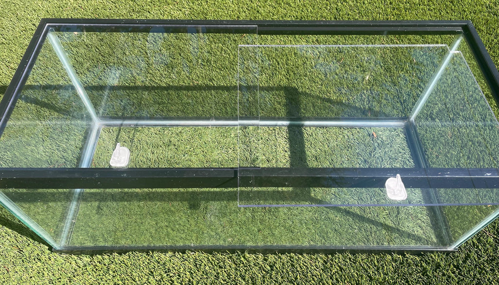 Imagitarium Compatible - 10 gallon Clear Half Cut Aquarium Lid: 3/16” Clear Polycarbonate.