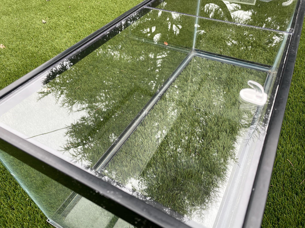 Imagitarium Compatible - 10 gallon Clear Half Cut Aquarium Lid: 3/16” Clear Polycarbonate.