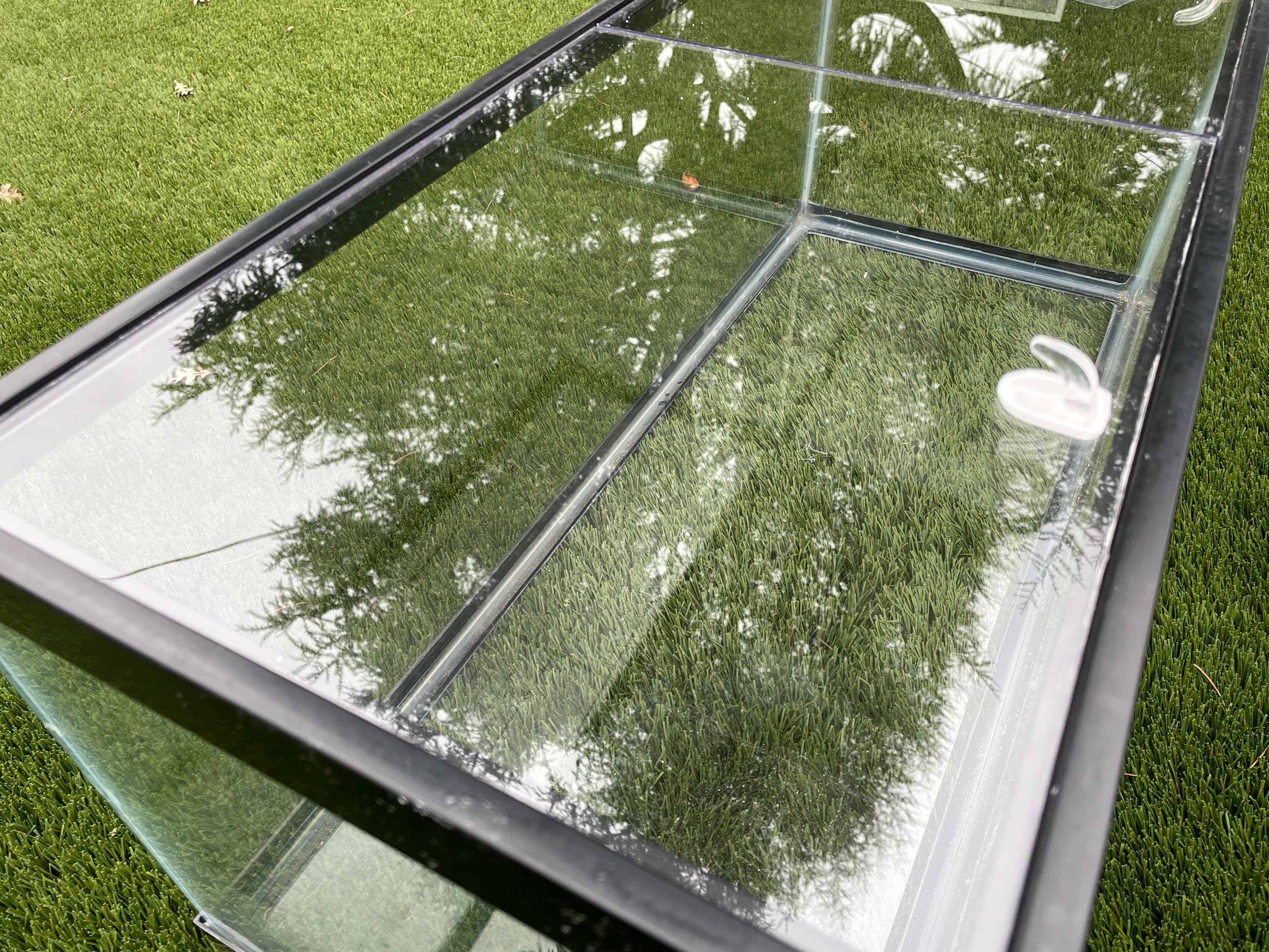 Aquarium Lid 20 gallon Long Clear Half Cut 29 1/4” x 11 1/2” Also fits 29 gallon aquariums