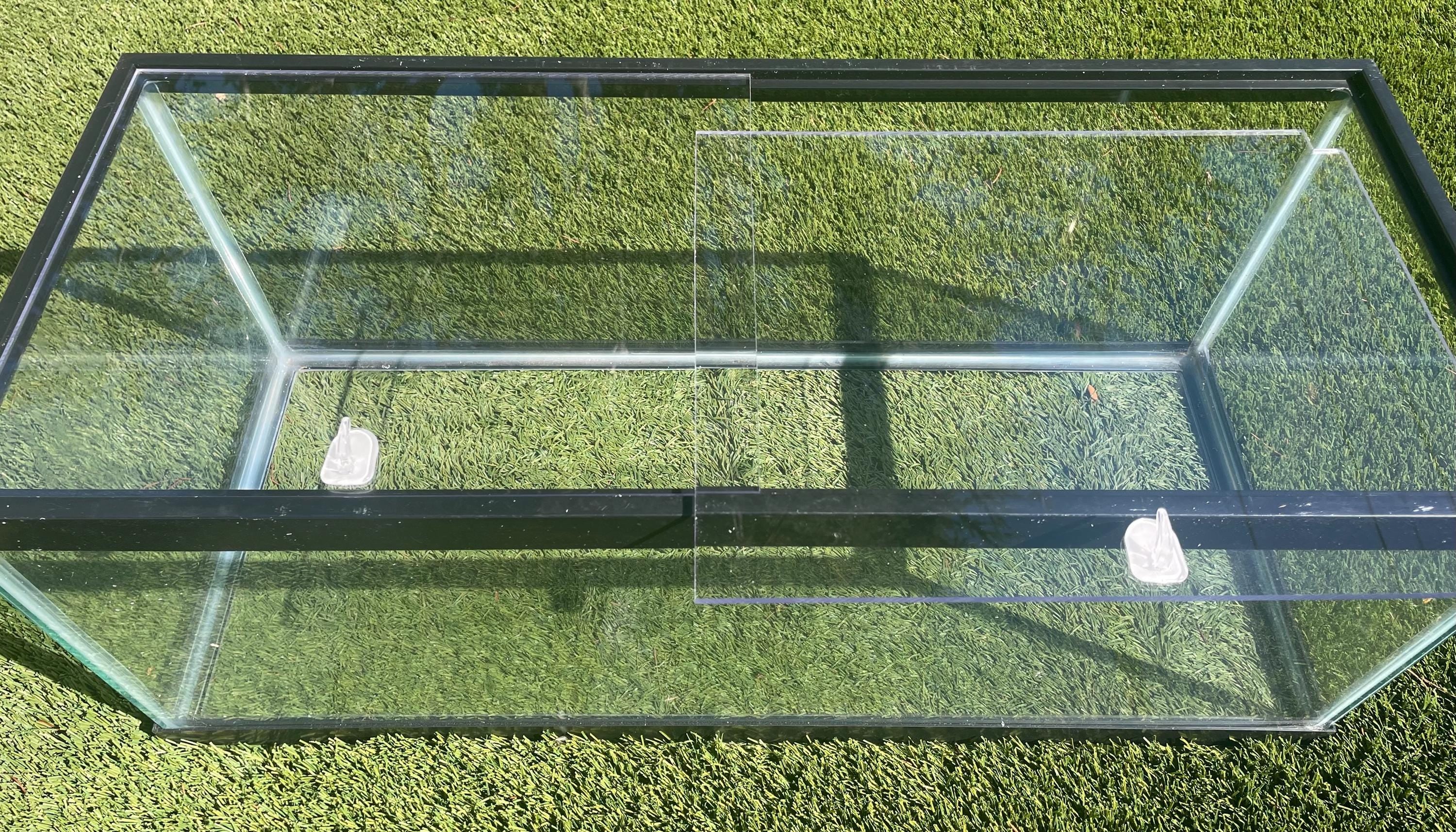 Aquarium Lid 20 gallon Long Clear Half Cut 29 1/4” x 11 1/2” Also fits 29 gallon aquariums