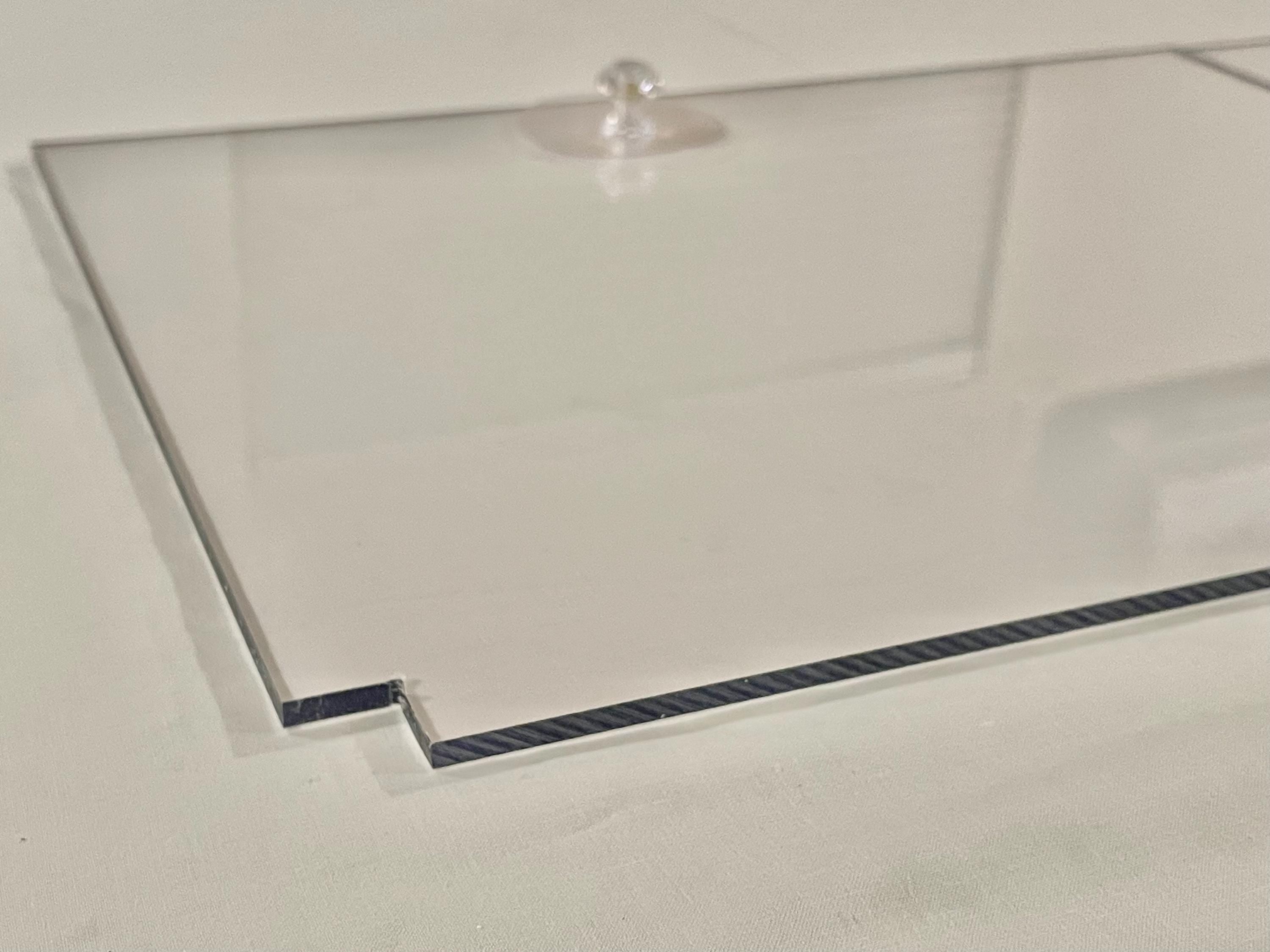 Aquarium Lid 10 gallon High Clear Half Cut 3/16” Polycarbonate