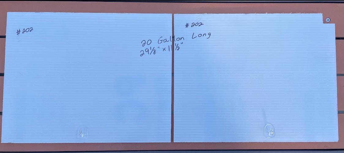 Aquarium Lid 20 gallon Long Half Cut. Also fits 29 gallon aquariums