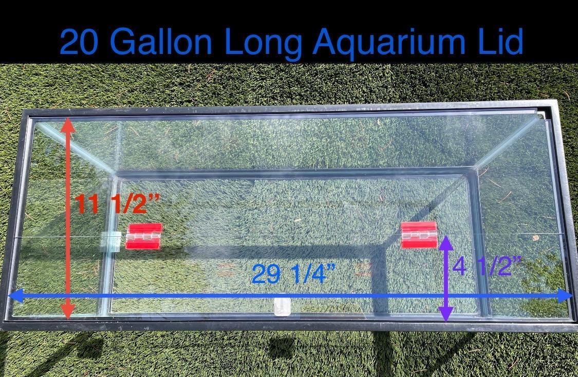 Aquarium Lid 20 gallon Long Clear 29 1/4” x 11 1/2” Also fits 29 gallon aquariums