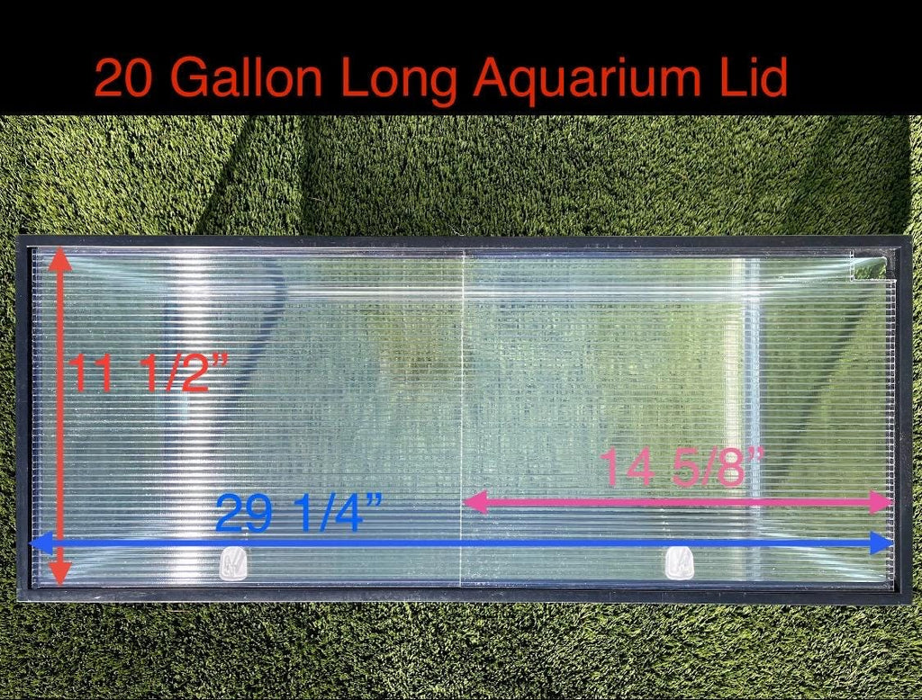 Aquarium Lid 20 gallon Long Half Cut. Also fits 29 gallon aquariums