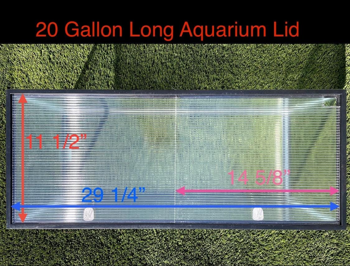 Aquarium Lid 20 gallon Long Half Cut. Also fits 29 gallon aquariums