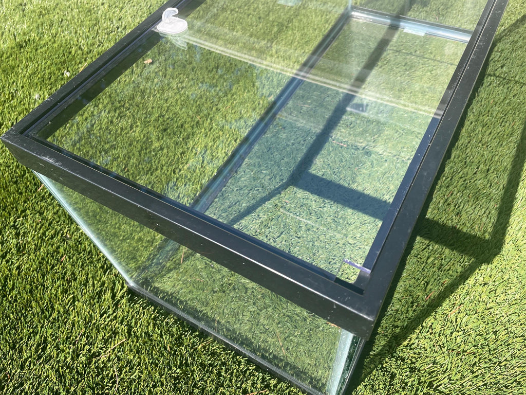 Imagitarium Compatible - 10 gallon Clear Half Cut Aquarium Lid: 3/16” Clear Polycarbonate.