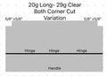 Aquarium Lid 20 gallon Long Clear 29 1/4” x 11 1/2” Also fits 29 gallon aquariums