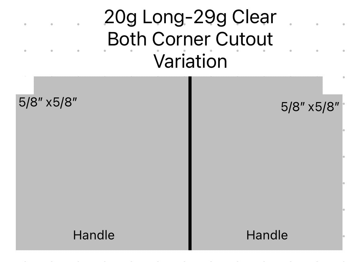 Aquarium Lid 20 gallon Long Clear Half Cut 29 1/4” x 11 1/2” Also fits 29 gallon aquariums