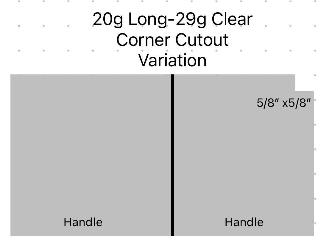Aquarium Lid 20 gallon Long Clear Half Cut 29 1/4” x 11 1/2” Also fits 29 gallon aquariums