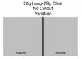 Aquarium Lid 20 gallon Long Clear Half Cut 29 1/4” x 11 1/2” Also fits 29 gallon aquariums
