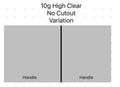 Aquarium Lid 10 gallon High Clear Half Cut 3/16” Polycarbonate